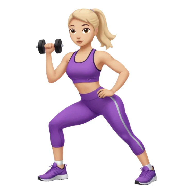 girl working out glutes  sticker