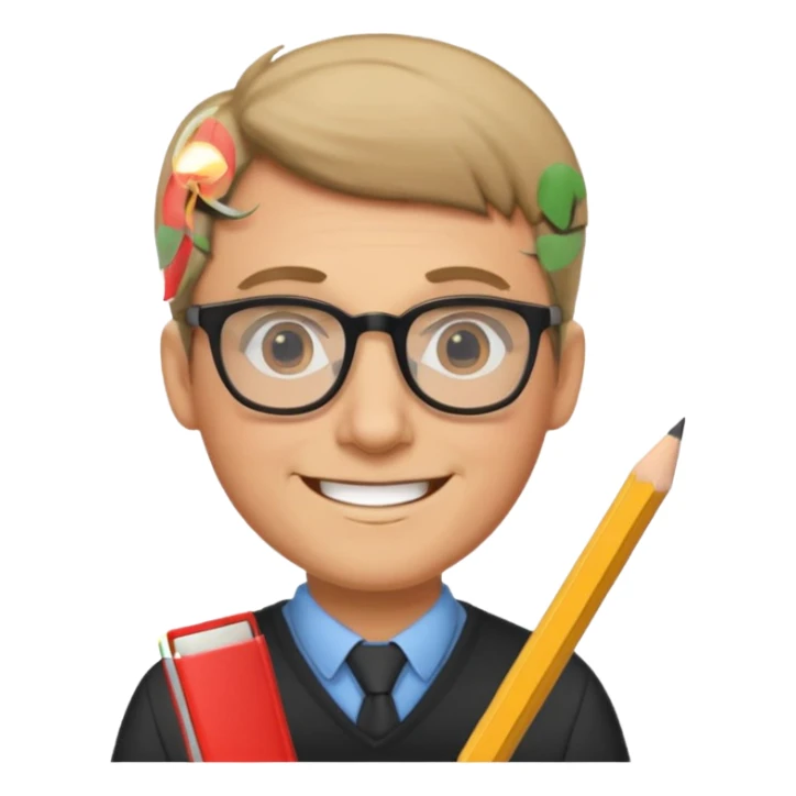 Sticker “male teacher planning day” sticker