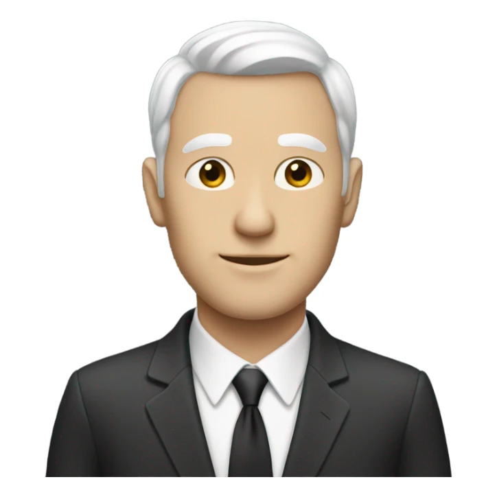  Tall completely White man with no face in a suit sticker