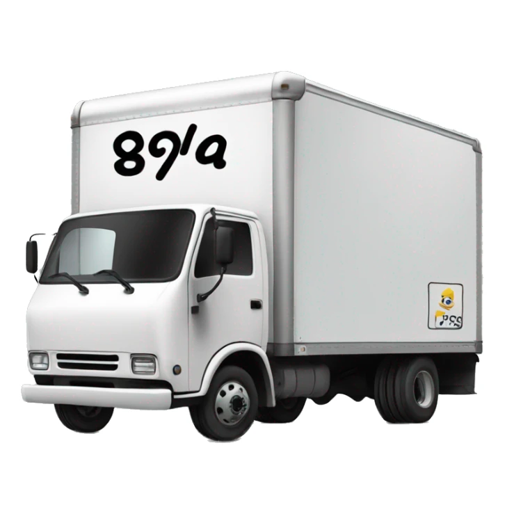 Box truck with “PGS” letters on the side sticker