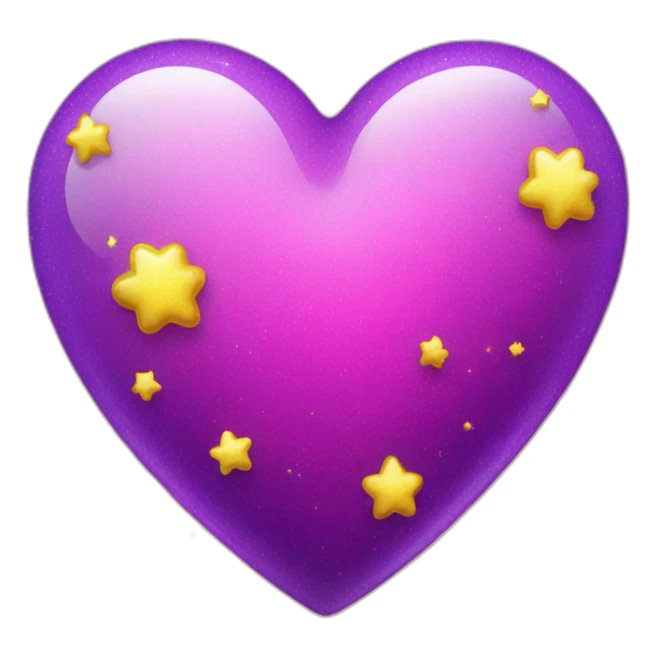 pink-and-purple-heart-with-yellow-sparkles sticker