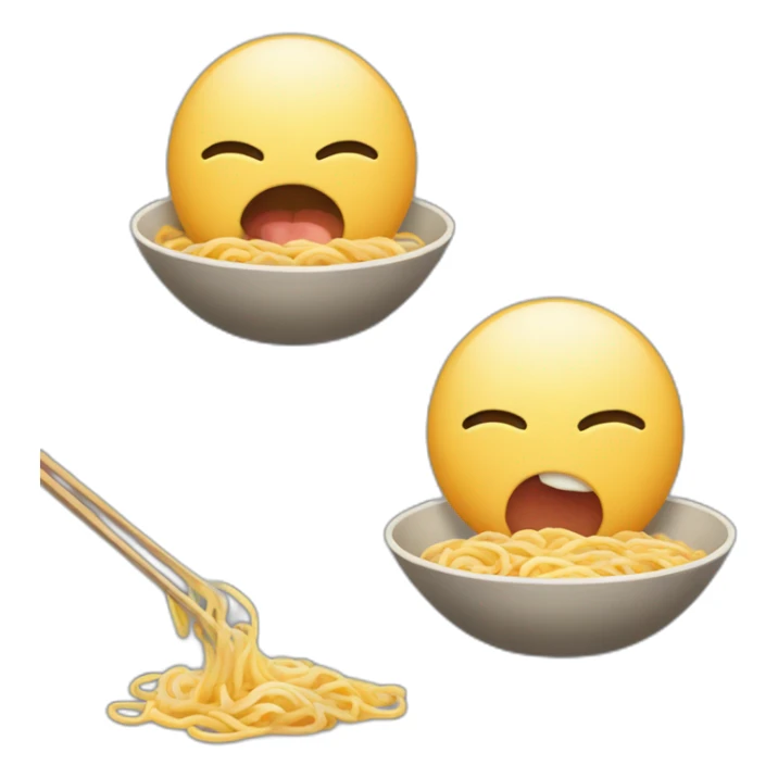 zemmour qui mange des ramen sticker