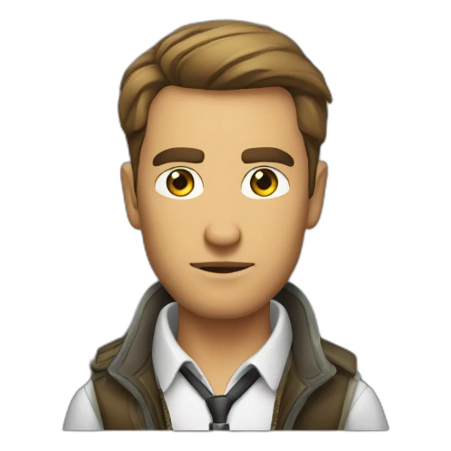 serious and stylish solo man hunter eyes sticker