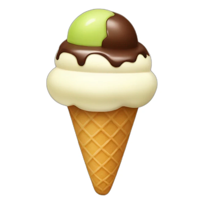 Ice Cream choclate pistachio sticker