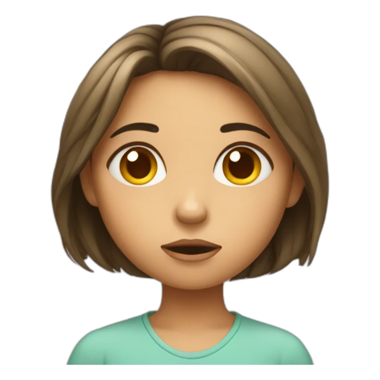 A bored Little girl sticker