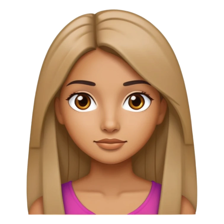 Latina girl with straight hair sticker