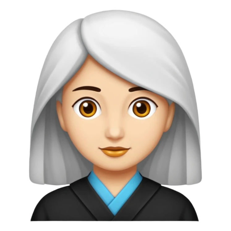 Uzun kirpikli koreli güzeller güzeli bir kadın sticker