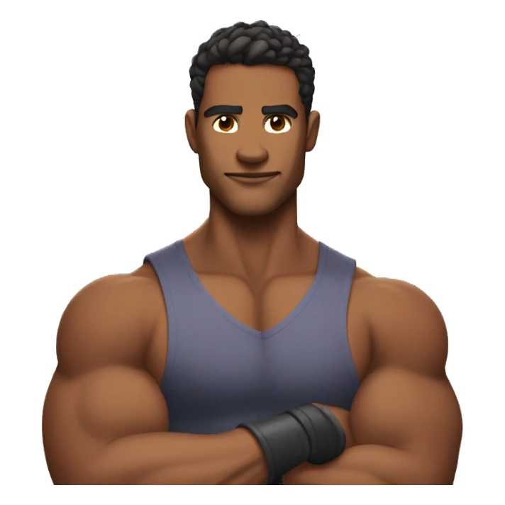 Flexing you're jawline to impress girls sticker