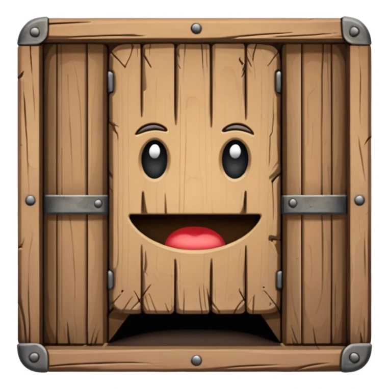 Wooden trap door sticker