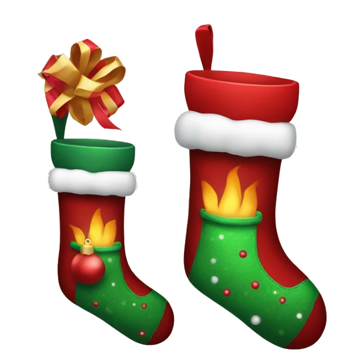 hazardous christmas stockings  sticker