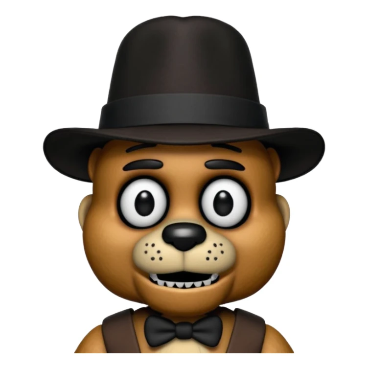 Freddy Fazbear (black small hat) from Five Nights At Freddy's Movie sticker