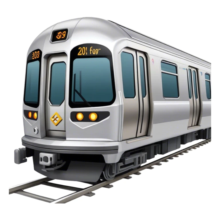 Subway Train (NYC) - Bombardier (Model Year: 2021) (Iconic colour: Silver) sticker