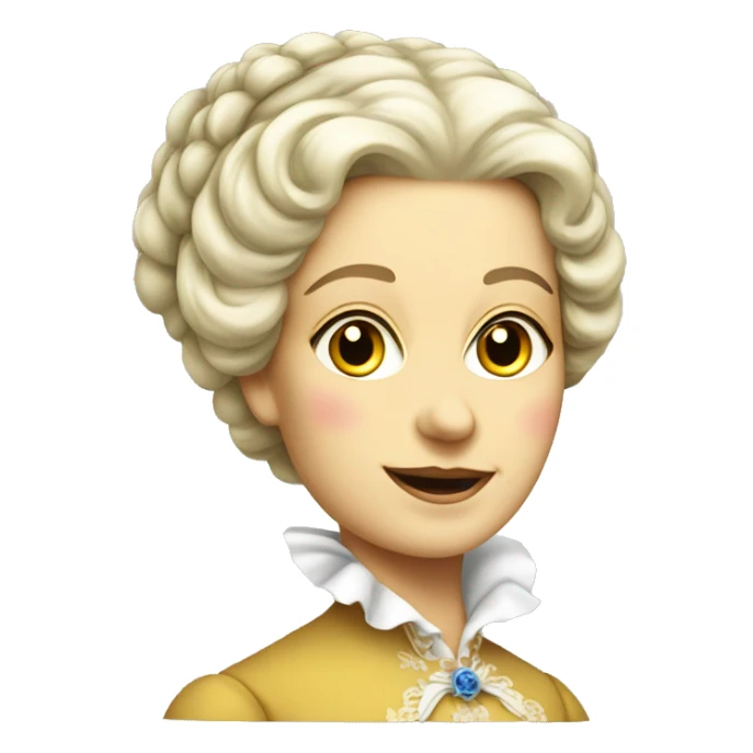 18th century Swiss lady in dress sticker