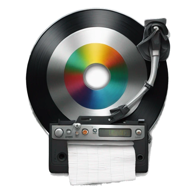 broken record sticker