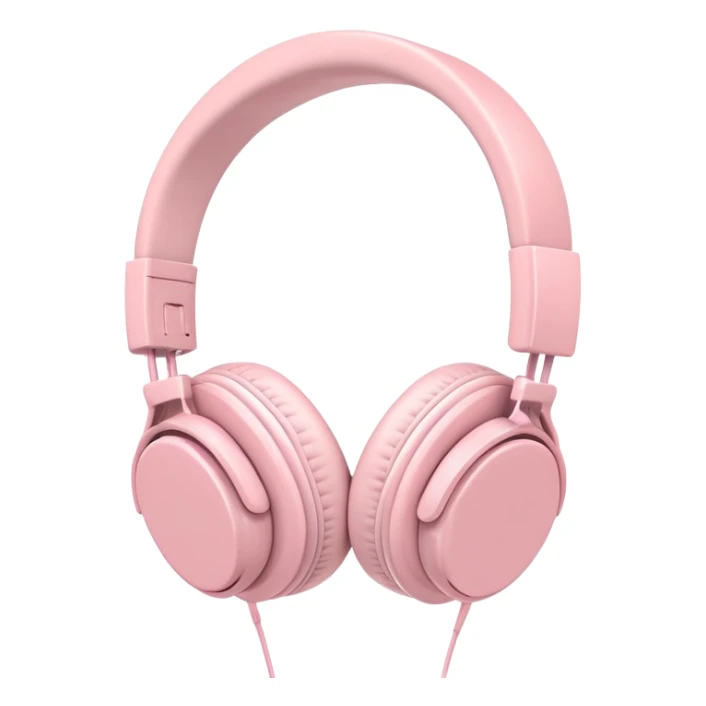 Pastel pink headphones asthetic  sticker