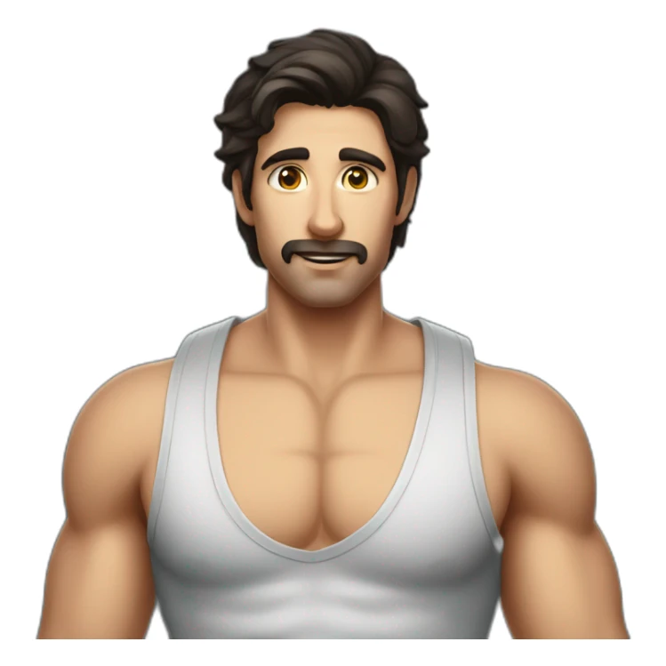 handsome mathematician with dark hair in boxers sticker