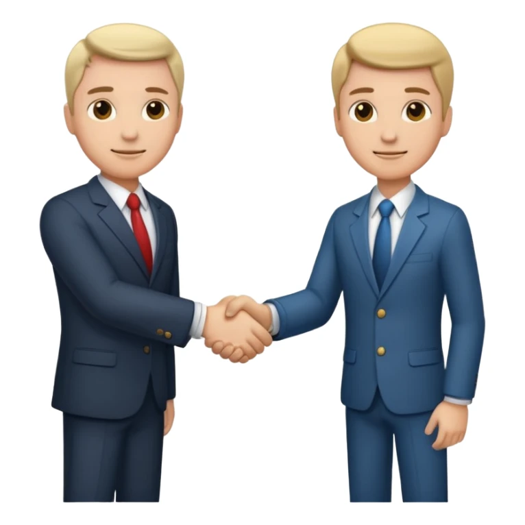 business handshake sticker