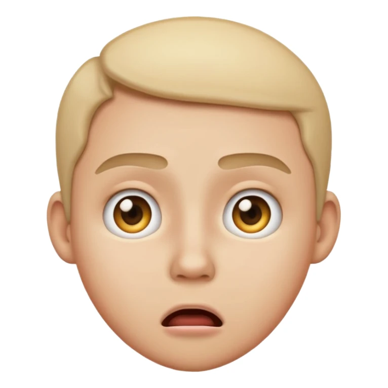 Can you make a shocked face that kinda looks disgusted but make it look like an iPhone emoji sticker