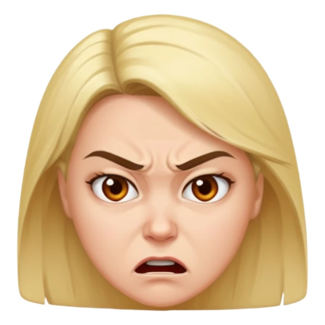 Beautiful woman angry and sick of idiots sticker