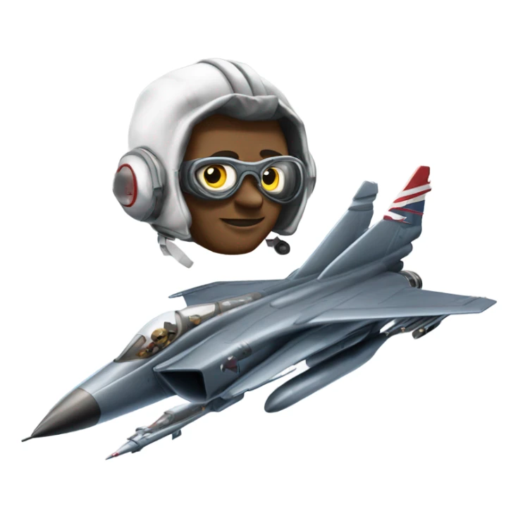 Isaac newton flying a fighter jet sticker