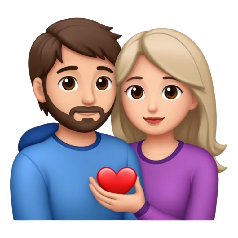 pareja de hombre y mujer enamorados sticker