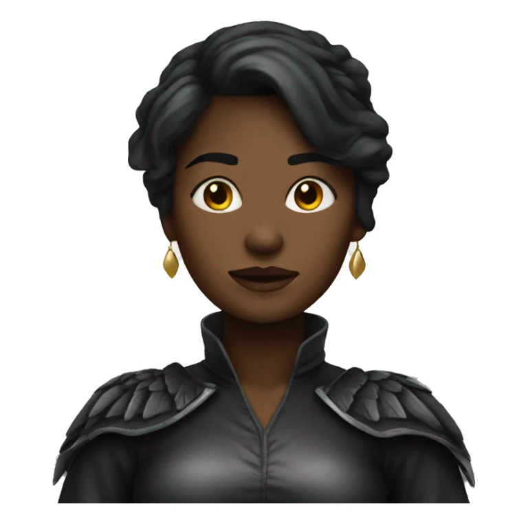 Woman dark angel sticker