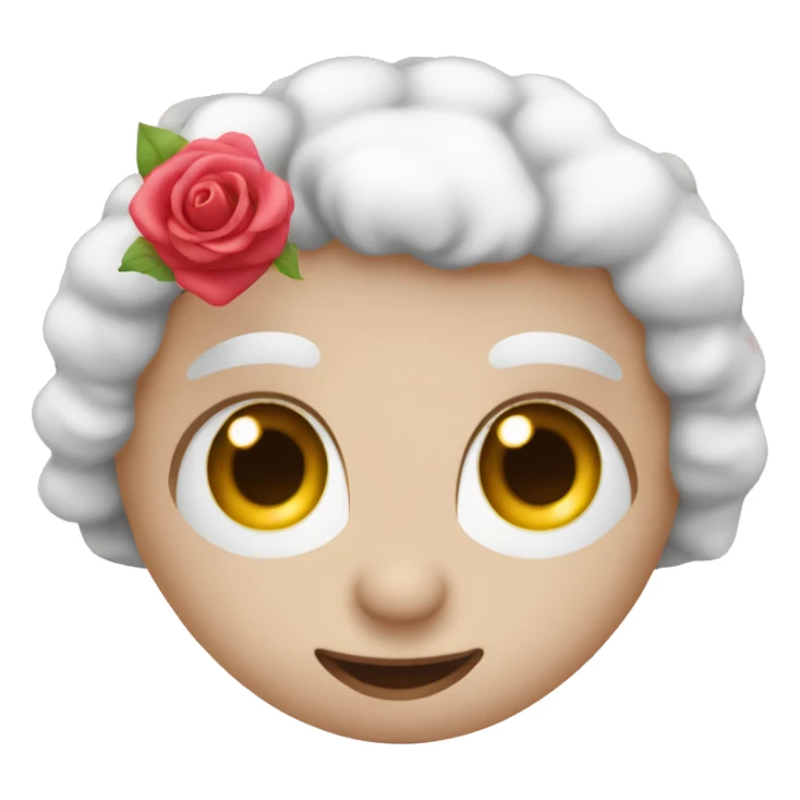Un emoji con corazones rosas en los ojos  sticker