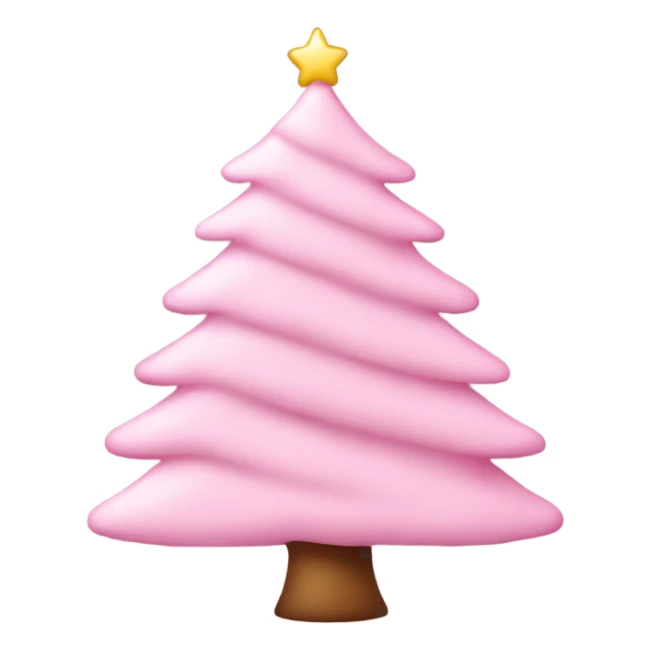 baby pink Christmas tree  sticker