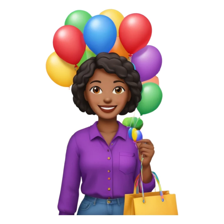 Street Balloon Seller black woman  sticker