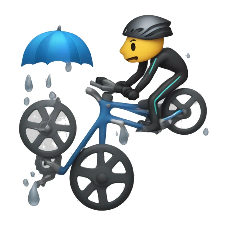 fusion of dam, rain, number five, pencil, cyclist and cannon sticker