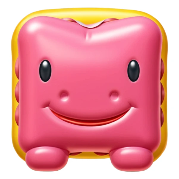  SPAM meat jeff koons style inflatable sculpture art french landscape  sticker