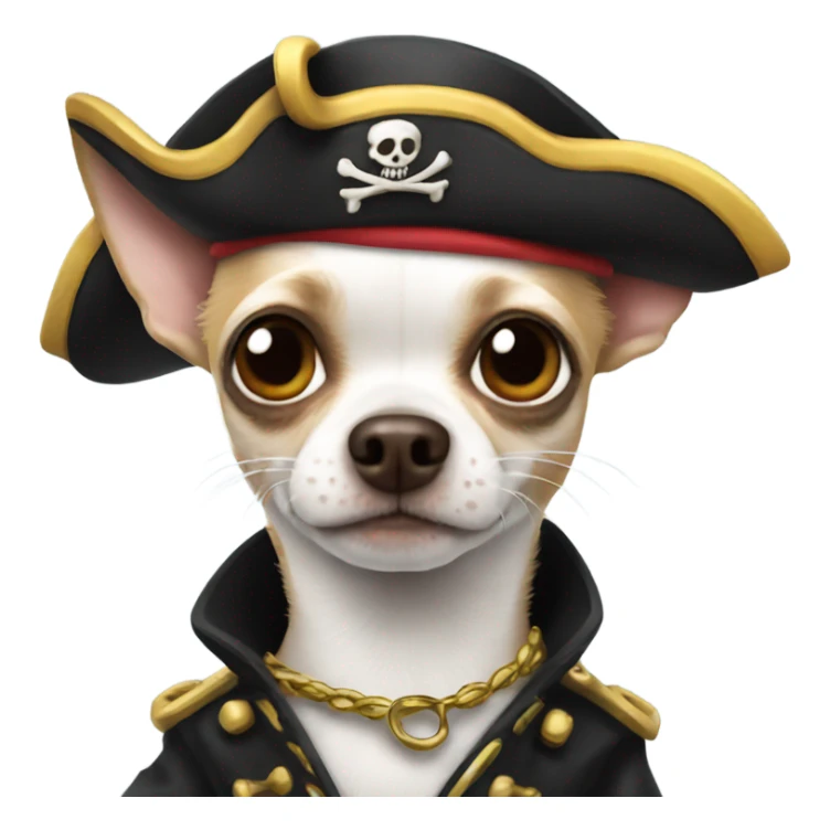 Chihuahua pirate sticker