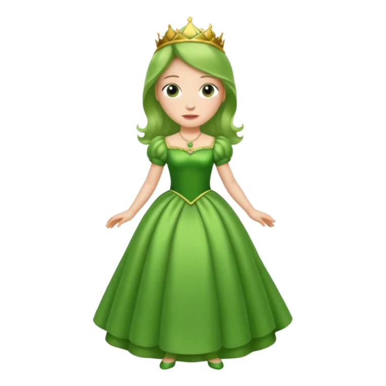 princess pea in a dress sticker