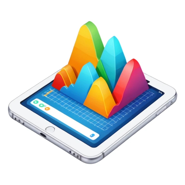 diagram with data chart sticker