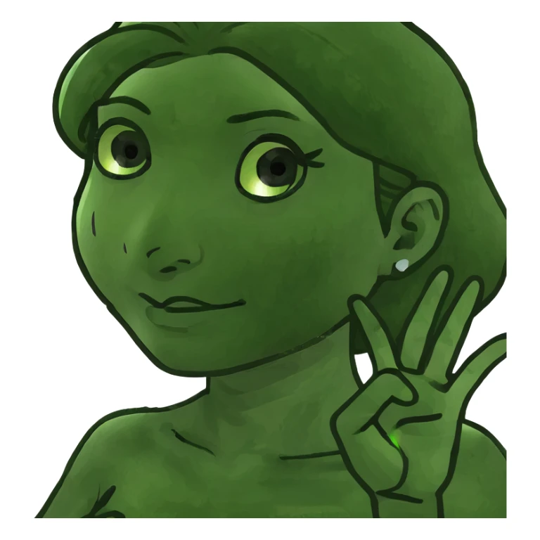 black girl heart sign with hand  sticker