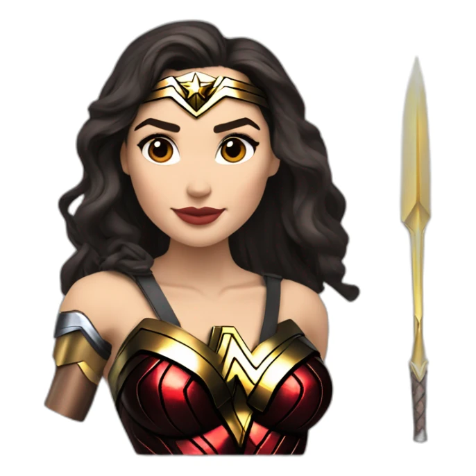 Gal gadot as wonder woman sticker