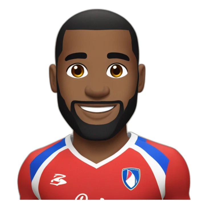 Alexandre Lacazette maillot olympique lyonnais sticker