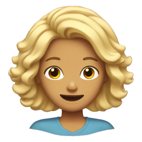 Girl flips hair  sticker