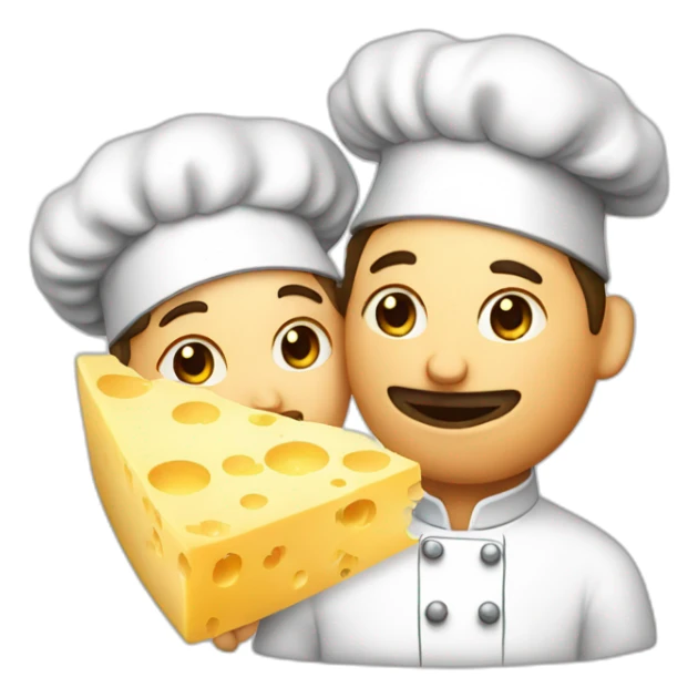 chefs kiss but with cheese sticker