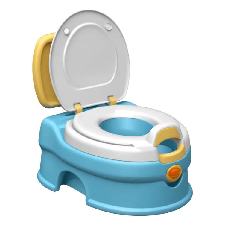 Standard potty trainer for baby without a person on it. sticker