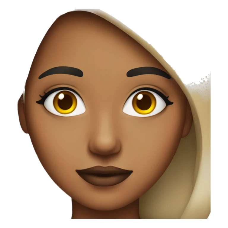 girl with makeup on sticker