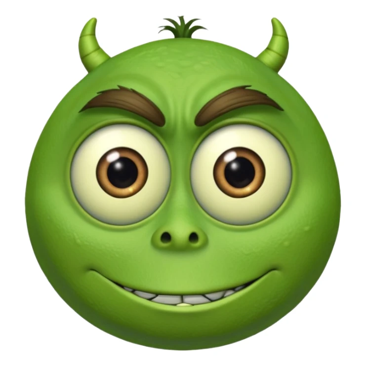Mike Wazowski from the monsters inc movie sticker