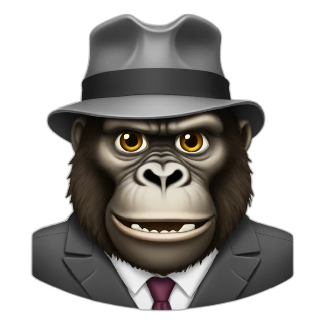 King Kong as a business consultant sticker
