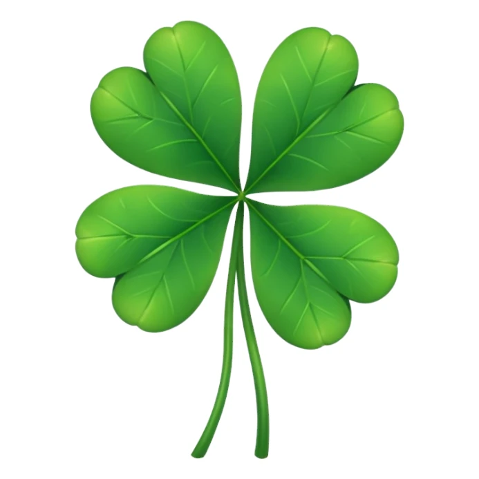 Trebol de 5 hojas emoji sticker
