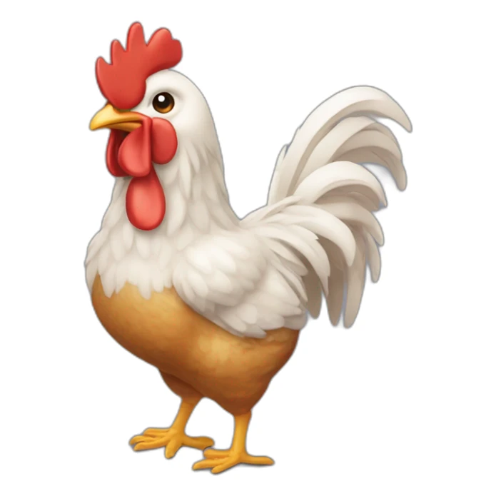 poulet qui fait du yoyo sticker