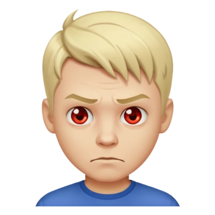 blonde short hair man devil with shirt sticker