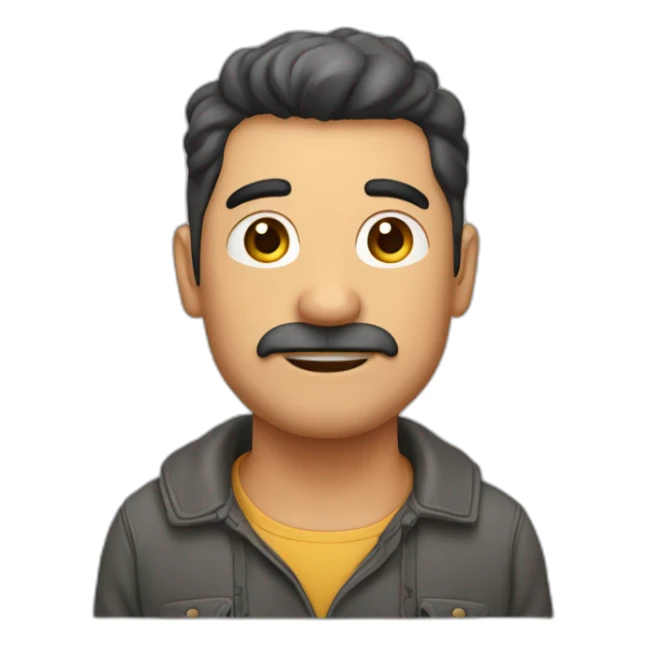 Hombre, 35 años, poco canoso, gordito sticker