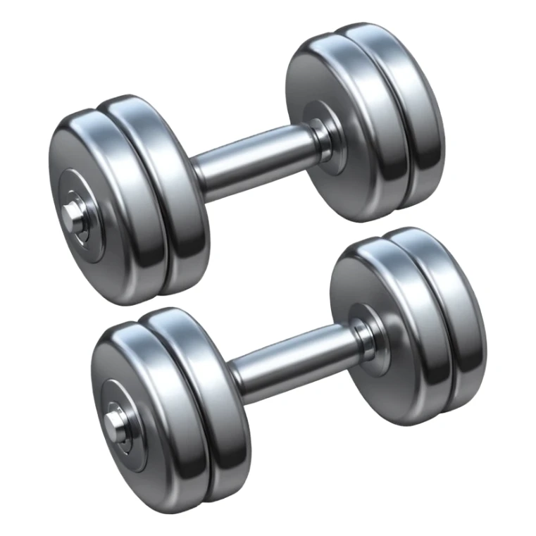 dumbbell with a slim waist outline sticker