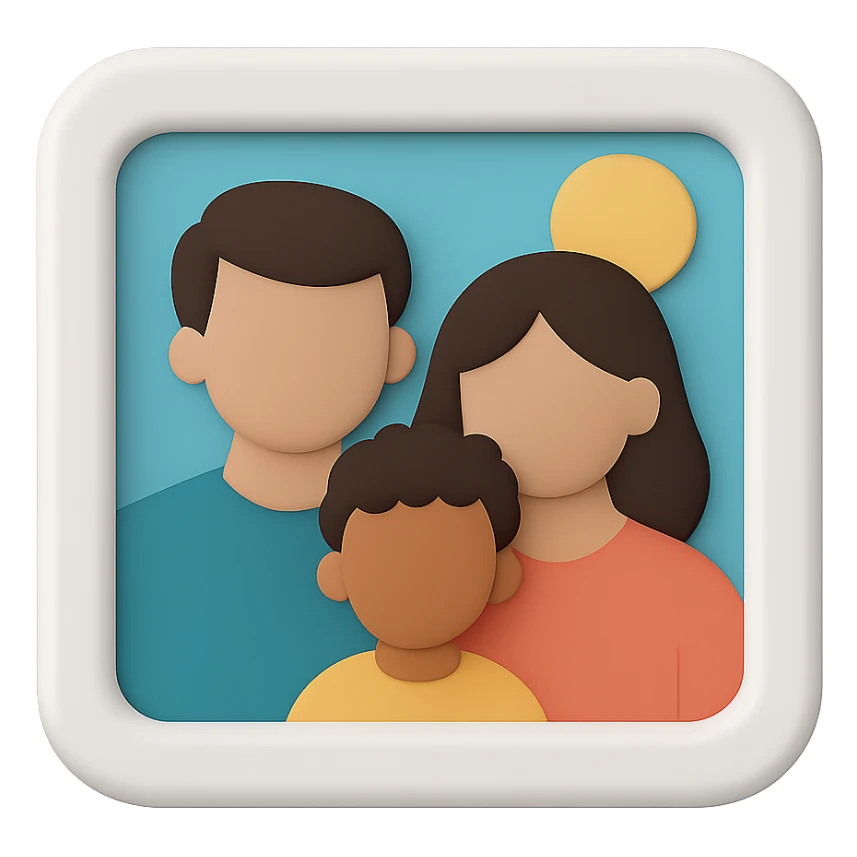 recreate this photo frame but add bit more details sticker