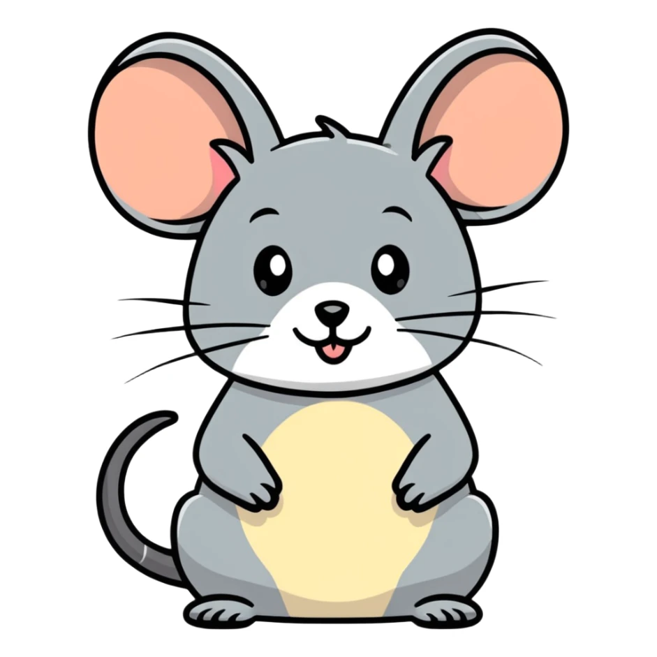 Ratita panzona penosa  sticker